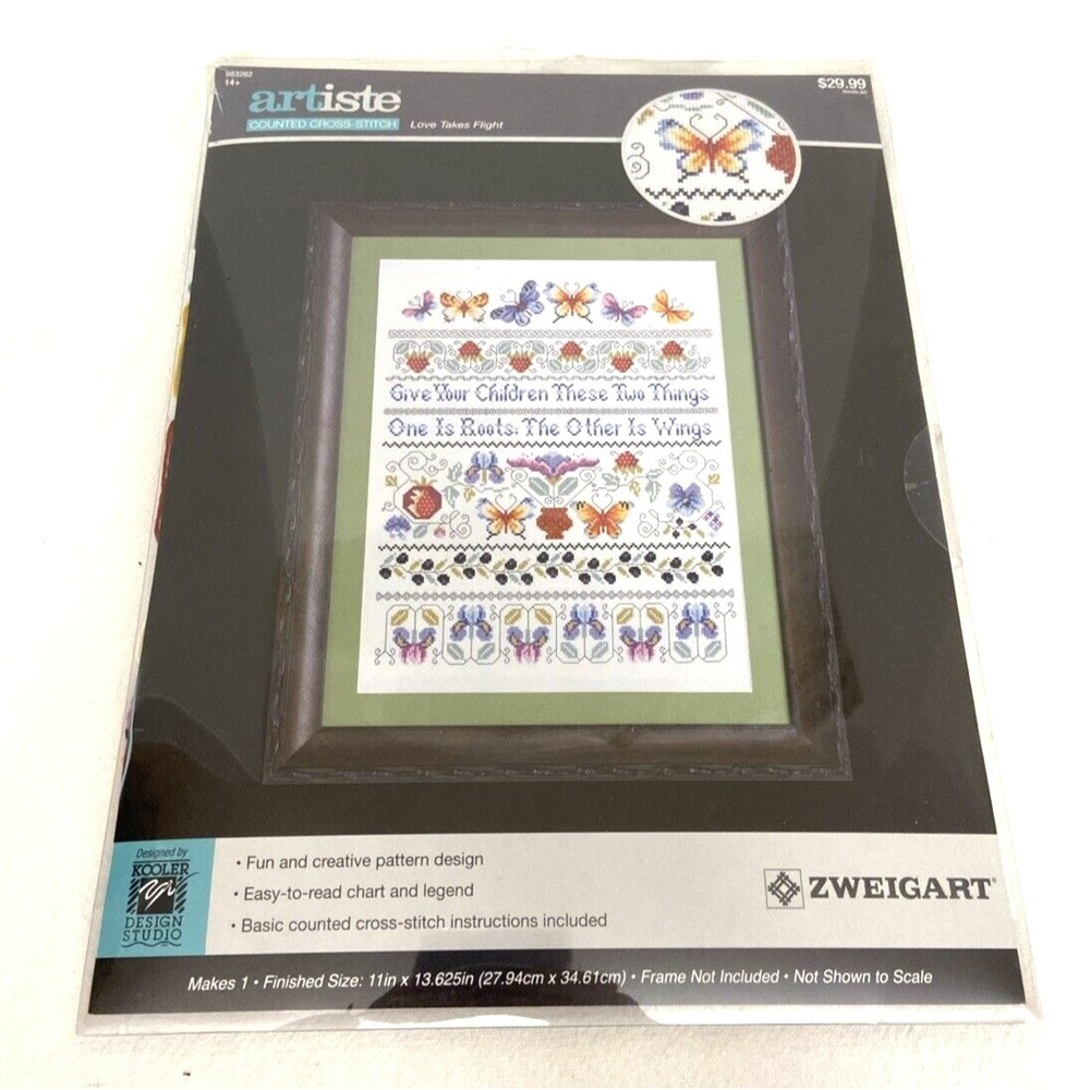 Zweigart Artiste Love Takes Flight #983262 Counted Cross Stitch Children